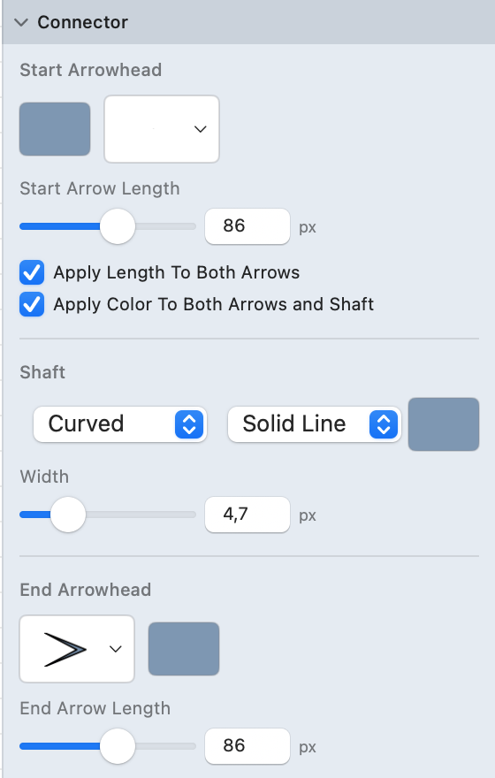 Connector Style Section