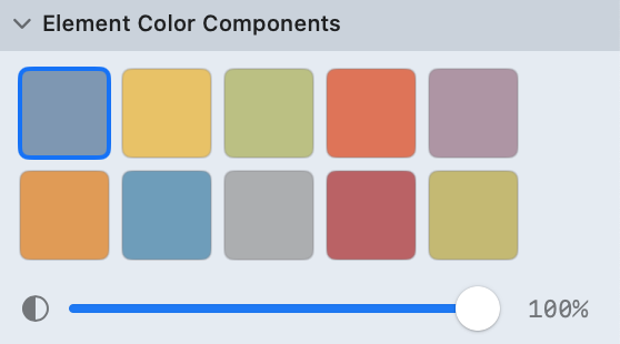 Element Colors Section